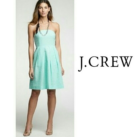J. Crew Dresses & Skirts - J.Crew Lorelie Strapless Cotton Beach Dress Size 4